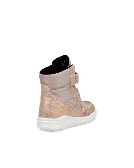 Kids ECCO Urban Mini Suede Gore Tex Ankle Boot Pink