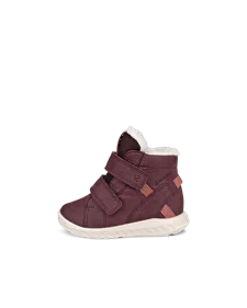 Kids ECCO Urban Mini Suede Gore Tex Mid Cut Boot Purple