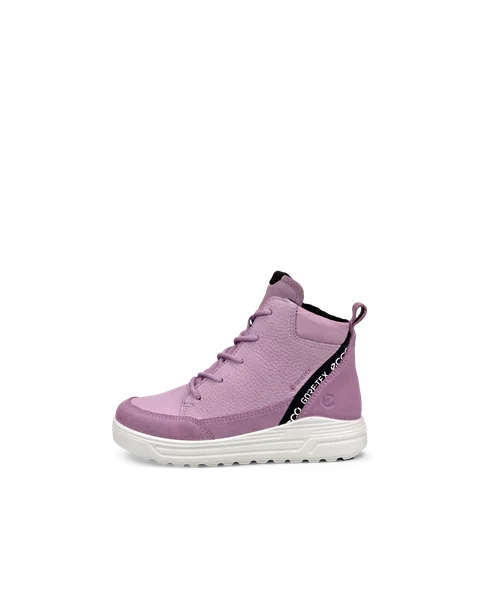 Kids ECCO Urban Snowboarder Nubuck Gore Tex Winter Boot Purple
