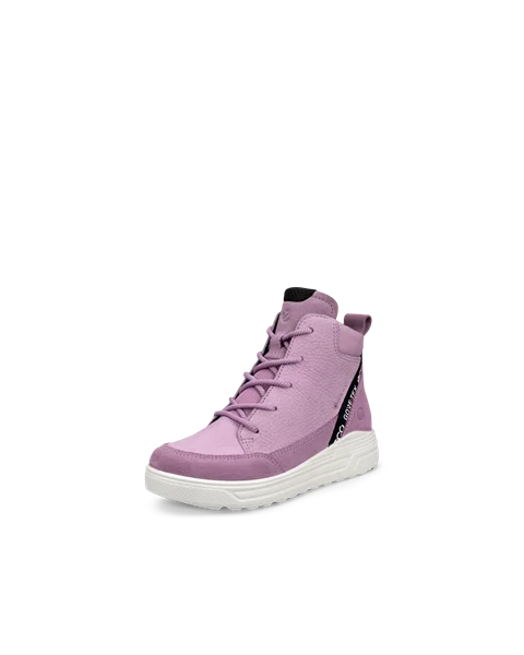 Kids ECCO Urban Snowboarder Nubuck Gore Tex Winter Boot Purple