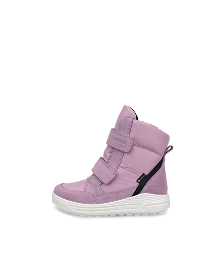 Kids ECCO Urban Snowboarder Suede Gore Tex Winter Boot Purple