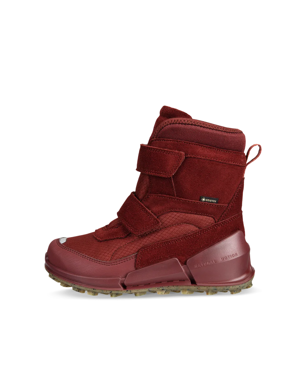 Kids ECCO Biom K2 Suede Gore Tex Winter Boot Red