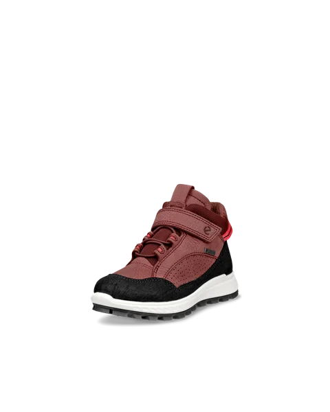 Kids ECCO Exostrike Nubuck Gore Tex Shoe Red