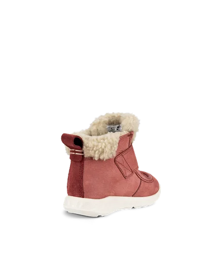 Kids ECCO SP.1 Lite Infant Nubuck Waterproof Shoe Red