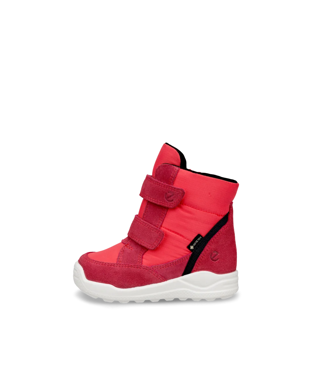 Kids ECCO Urban Mini Suede Gore Tex Mid Cut Boot Red
