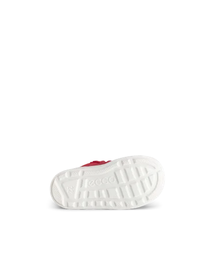 Kids ECCO Urban Mini Suede Gore Tex Mid Cut Boot Red