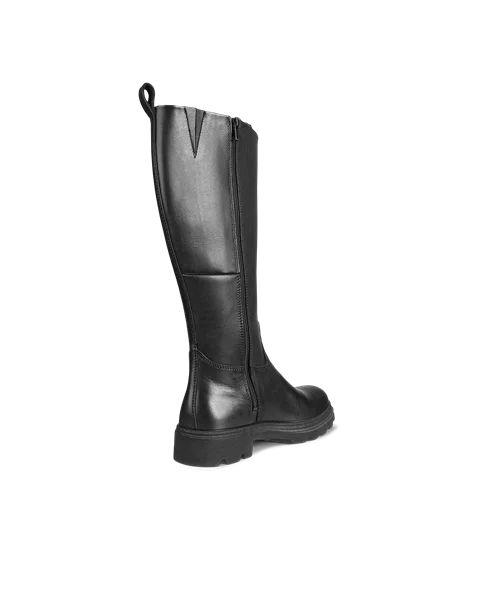 Ecco black knee high boots top