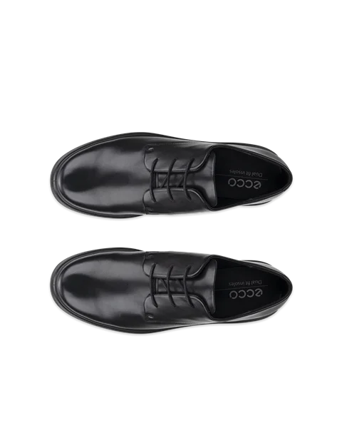 Women s ECCO Metropole Amsterdam Leather Derby Shoe Black