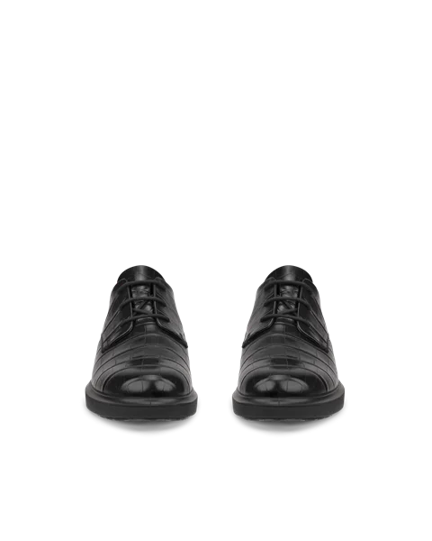 Women s ECCO Metropole Amsterdam Leather Derby Shoe Black