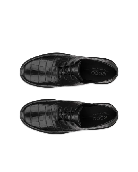 ECCO Metropole Amsterdam Dames leren derby schoen Zwart