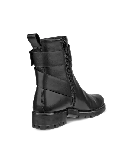 Women s ECCO Modtray Leather Ankle Boot Black