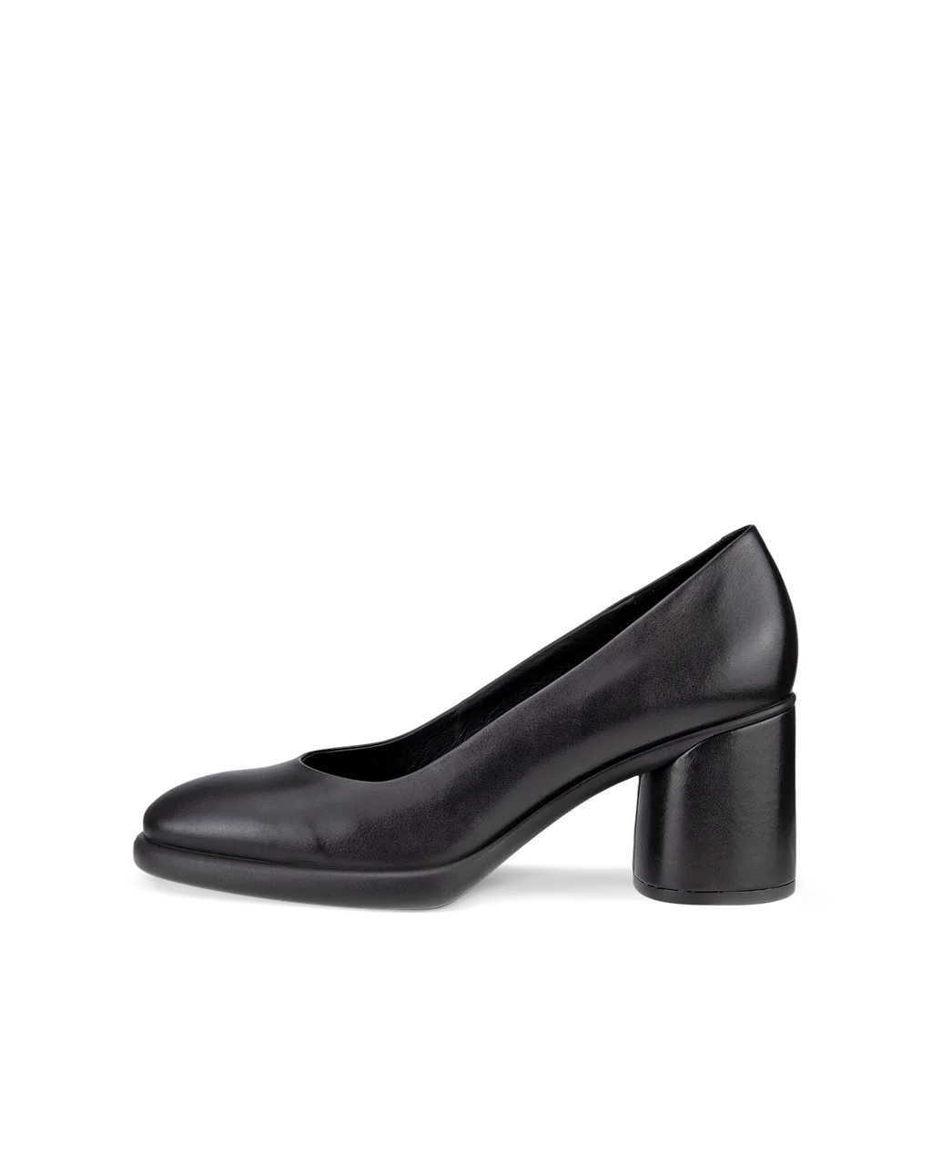 ECCO Sculpted LX 35 Dames leren pump met blokhak Zwart