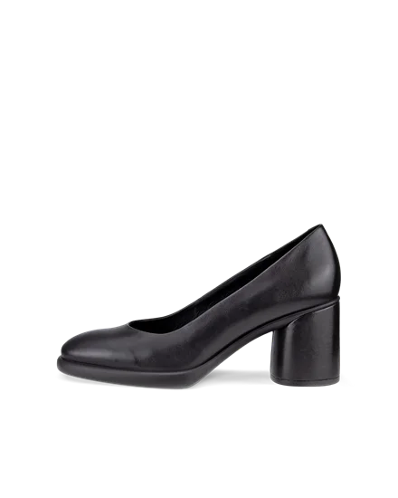 Women's ECCO® Sculpted LX 35 Leather Block-Heeled Pump | Black