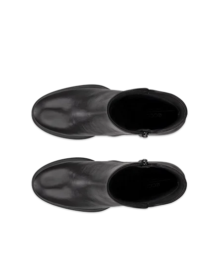 Women s ECCO Sculpted LX 55 Leather Mid Cut Boot Black