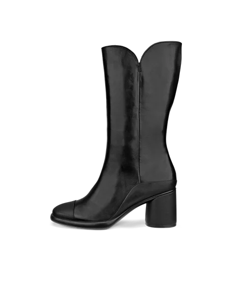 Women s ECCO Sculpted LX 55 Leather High Cut Boot Black