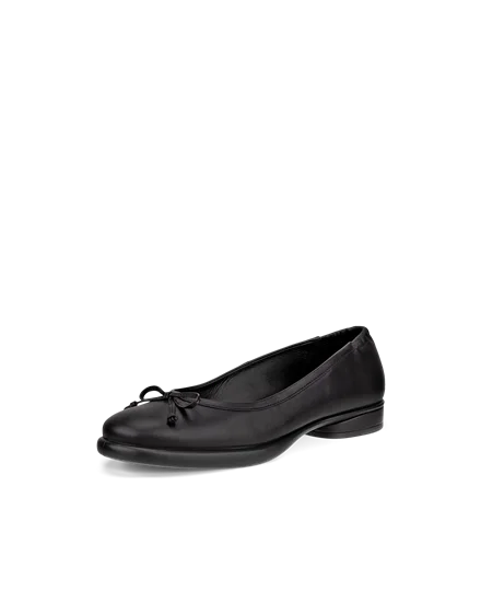 Women s ECCO Sculpted LX Leather Ballerina Black