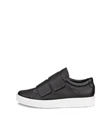 Women s ECCO Soft 7 Leather Trainer Black