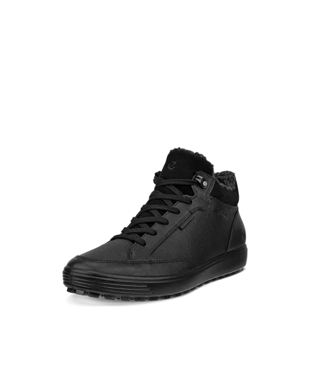 Women s ECCO Soft 7 Tred Nubuck Gore Tex Mid Cut Boot Black