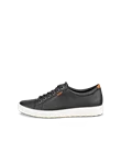 Women s ECCO Soft 7 Leather Trainer Black
