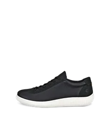 Women s ECCO Soft 7 Leather Trainer Black