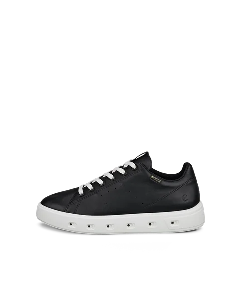 Women s ECCO Street 720 Leather Gore Tex Trainer Black