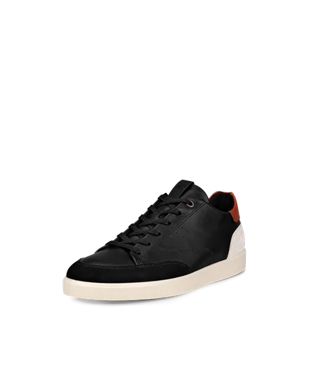 Women s ECCO Street Lite Leather Trainer Black