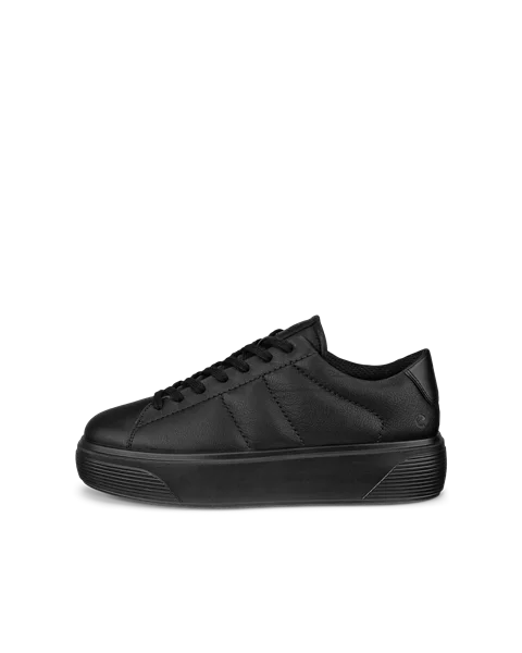 Ecco black leather trainers 2025