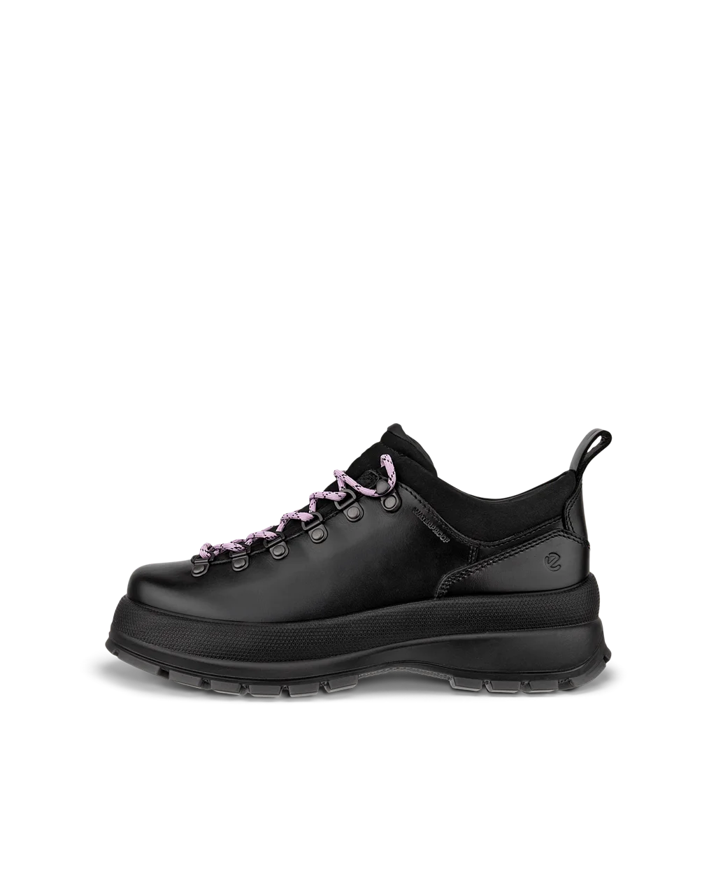 Women s ECCO Track 30 Leather Waterproof Shoe Black