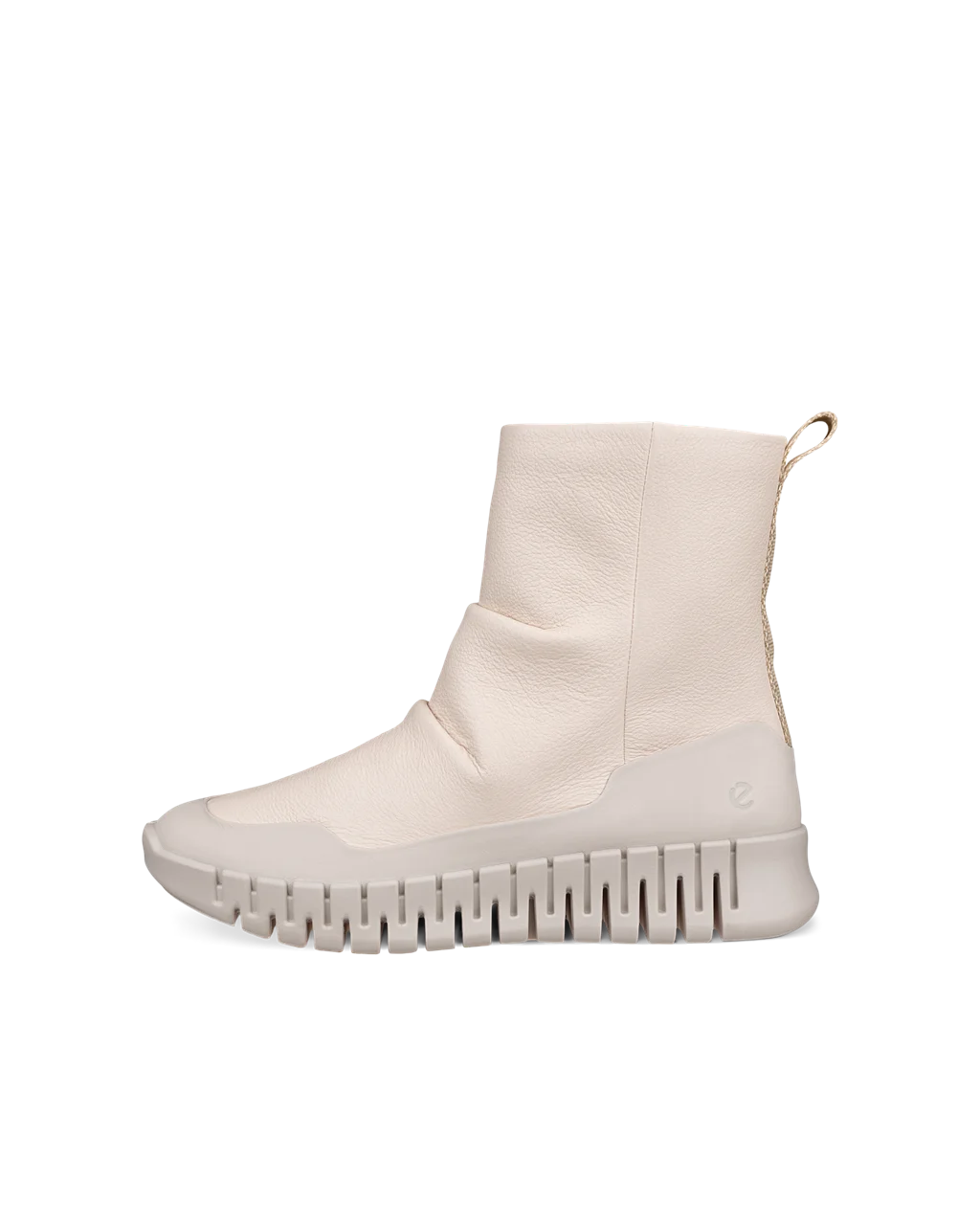 Women s ECCO Gruuv Leather Mid Cut Boot Beige