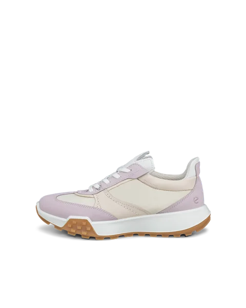 Women's ECCO® Retro Sneaker Leather Trainer | Multicolour