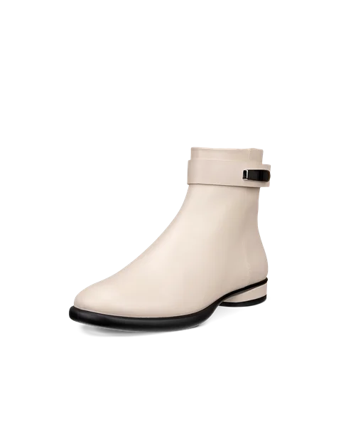 Women s ECCO Sculpted LX Leather Ankle Boot Beige