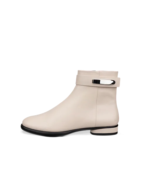 Women s ECCO Sculpted LX Leather Ankle Boot Beige