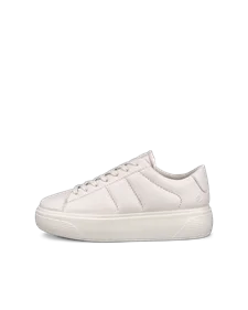 Women s ECCO Soft 2.0 Leather Walking Shoe White