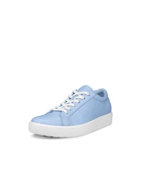 Women s ECCO Soft 60 Leather Trainer Blue