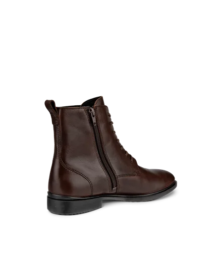 Women s ECCO Dress Classic 15 Leather Lace Up Boot Brown