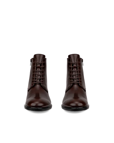 Women s ECCO Dress Classic 15 Leather Lace Up Boot Brown