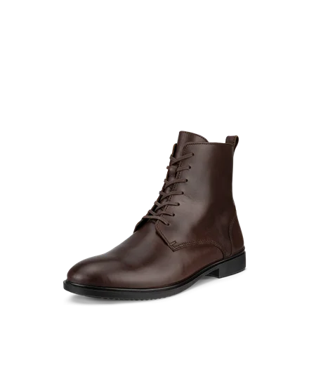 ECCO Dress Classic 15 bottes a lacets en cuir pour femme Marron