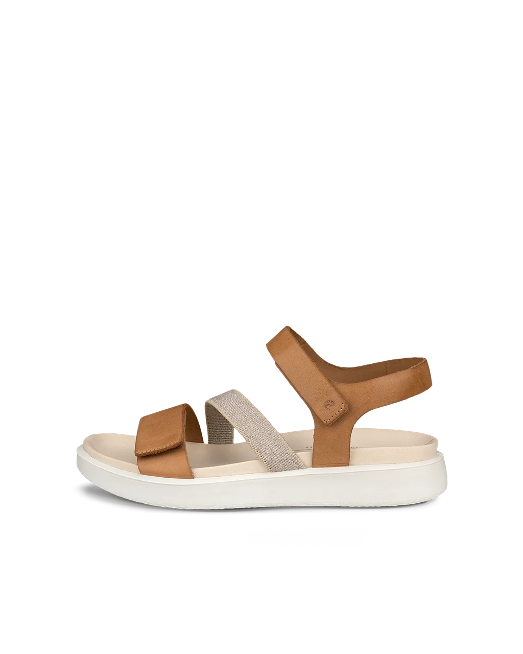 Women s ECCO Flowt Nubuck Flat Sandal Brown