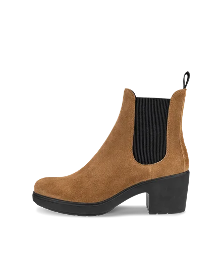 Women s ECCO Metropole Zurich Suede Chelsea Boot Brown