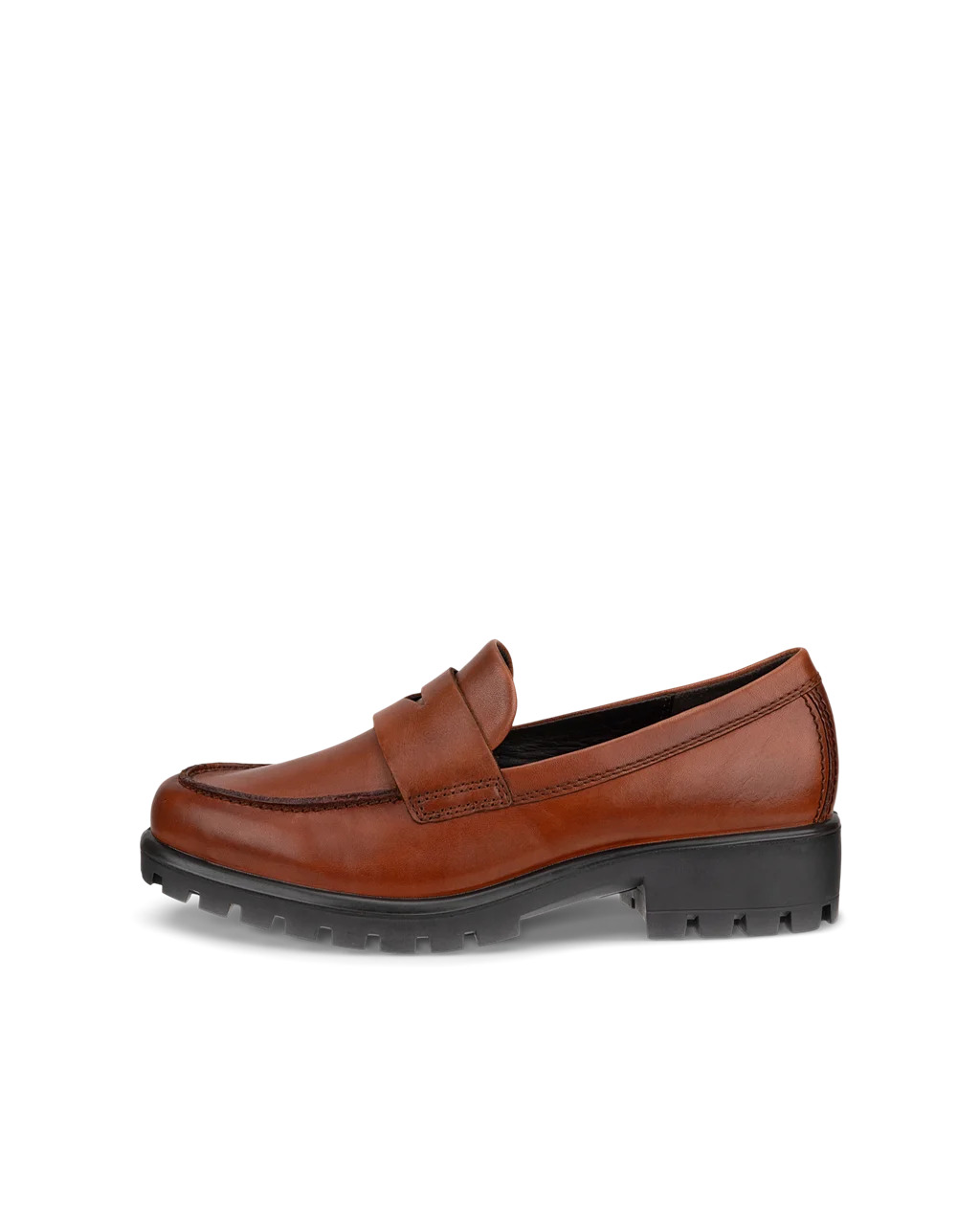 Women s ECCO Modtray Leather Loafer Brown
