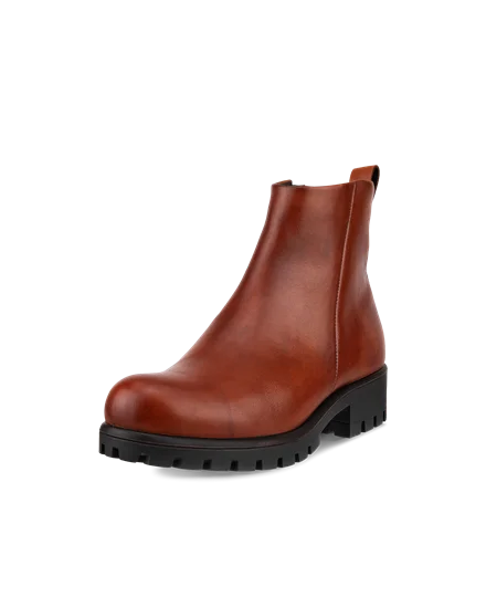 Women s ECCO Modtray Leather Ankle Boot Brown