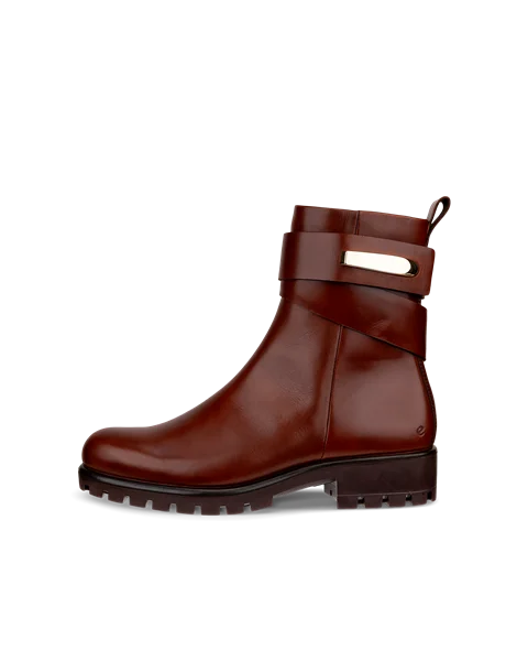 ECCO Modtray bottines en cuir pour femme Marron
