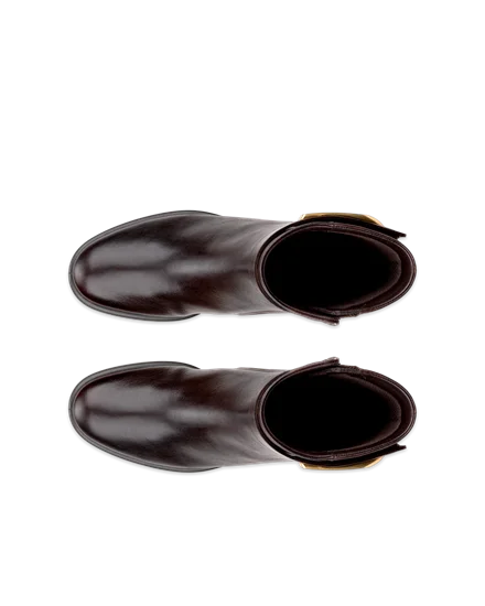 Women s ECCO Sculpted LX 35 Leather Ankle Boot Brown