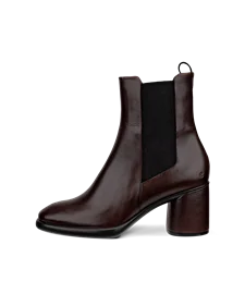 ECCO Sculpted LX 55 Dames leren Chelsea boot met hak Zwart