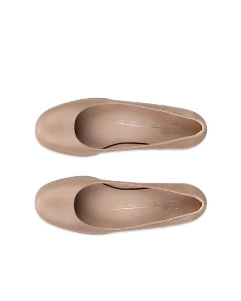 Women s ECCO Sculpted LX Leather Ballerina Brown