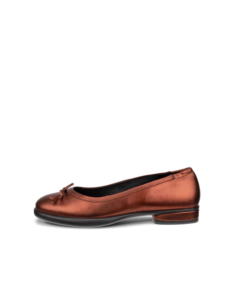 Women s ECCO Sculpted LX Leather Ballerina Brown