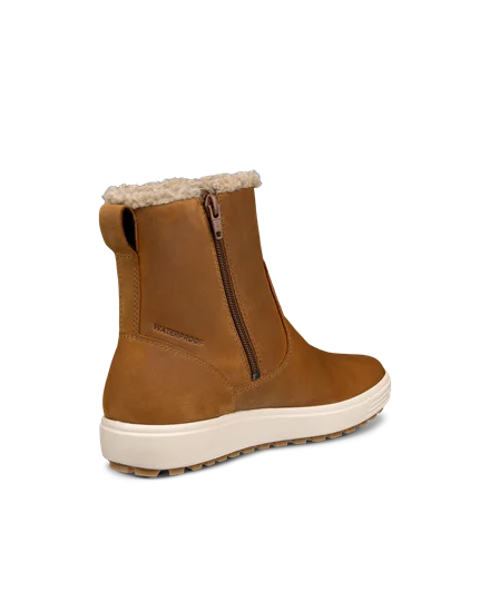 Women s ECCO Soft 7 Tred Nubuck Mid Cut Boot Brown