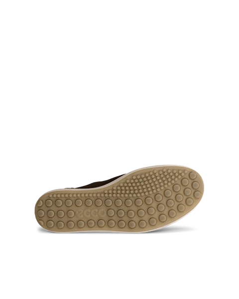 Women s ECCO Soft 7 Suede Trainer Brown