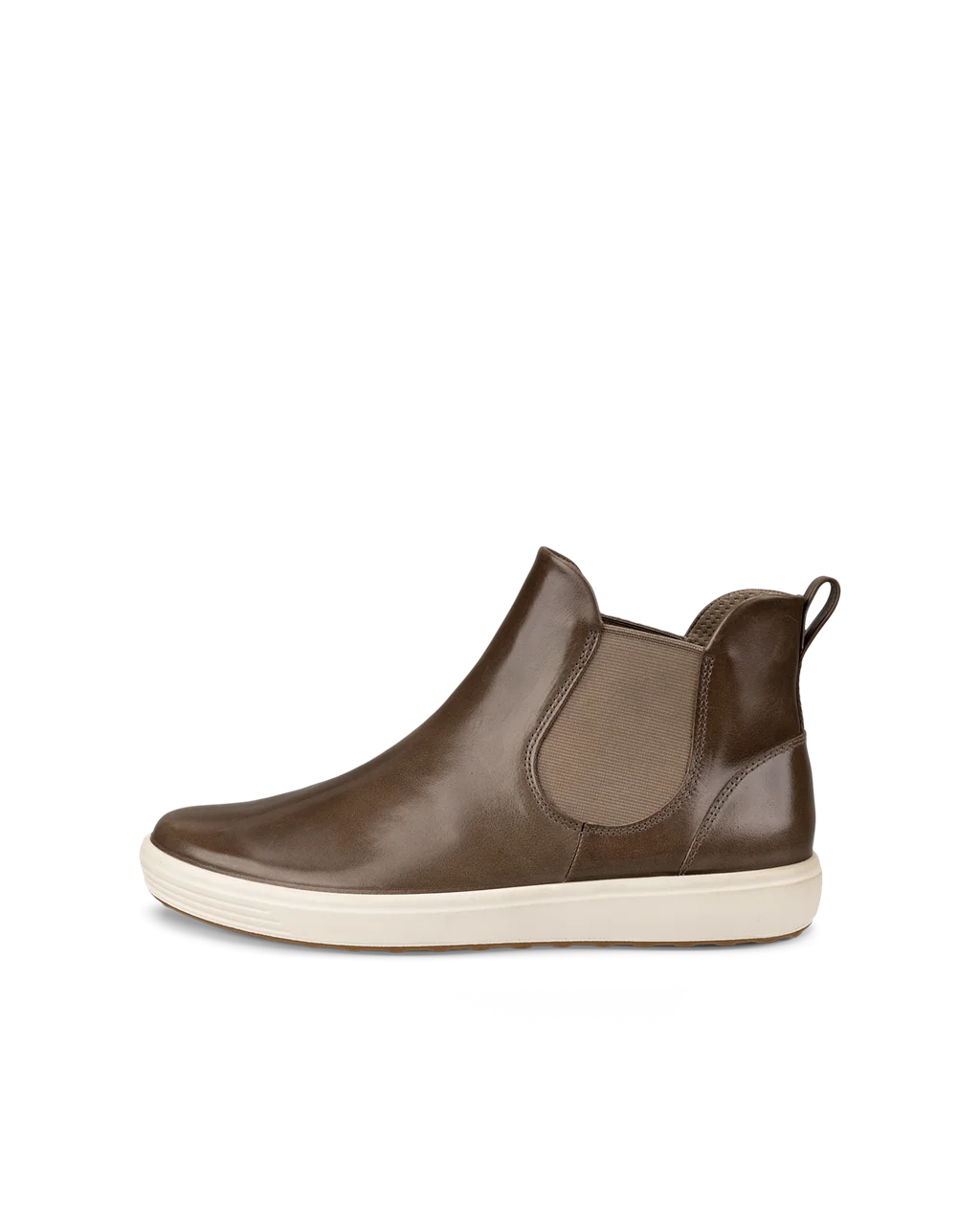 Women s ECCO Soft 7 Leather Chelsea Boot Brown