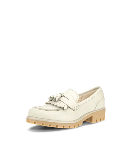 ECCO® Modtray Damen Nubuk-Loafer | Grün